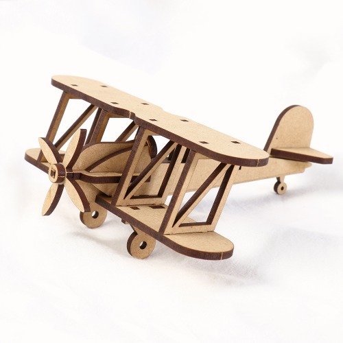 민화샵  라이트형제비행기만들기 복엽기 나무비행기