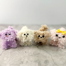[토단몰] 푸들 모루 강아지 인형 키링 만들기 - 1인세트